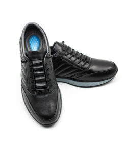 Alternative view of Levarno Flexora01 Hakiki Deri Siyah Ortopedik Jelli Günlük Erkek Ayakkabı