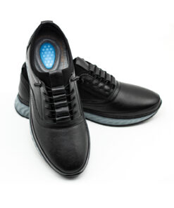 Alternative view of Levarno Flexora02 Hakiki Deri Siyah Ortopedik Jelli Günlük Erkek Ayakkabı
