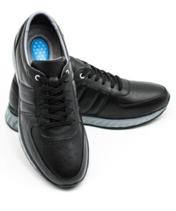 Alternative view of Levarno Flexora03 Hakiki Deri Siyah Ortopedik Jelli Günlük Erkek Ayakkabı