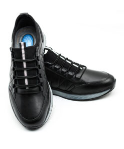 Alternative view of Levarno Flexora05 Hakiki Deri Siyah Ortopedik Jelli Günlük Erkek Ayakkabı