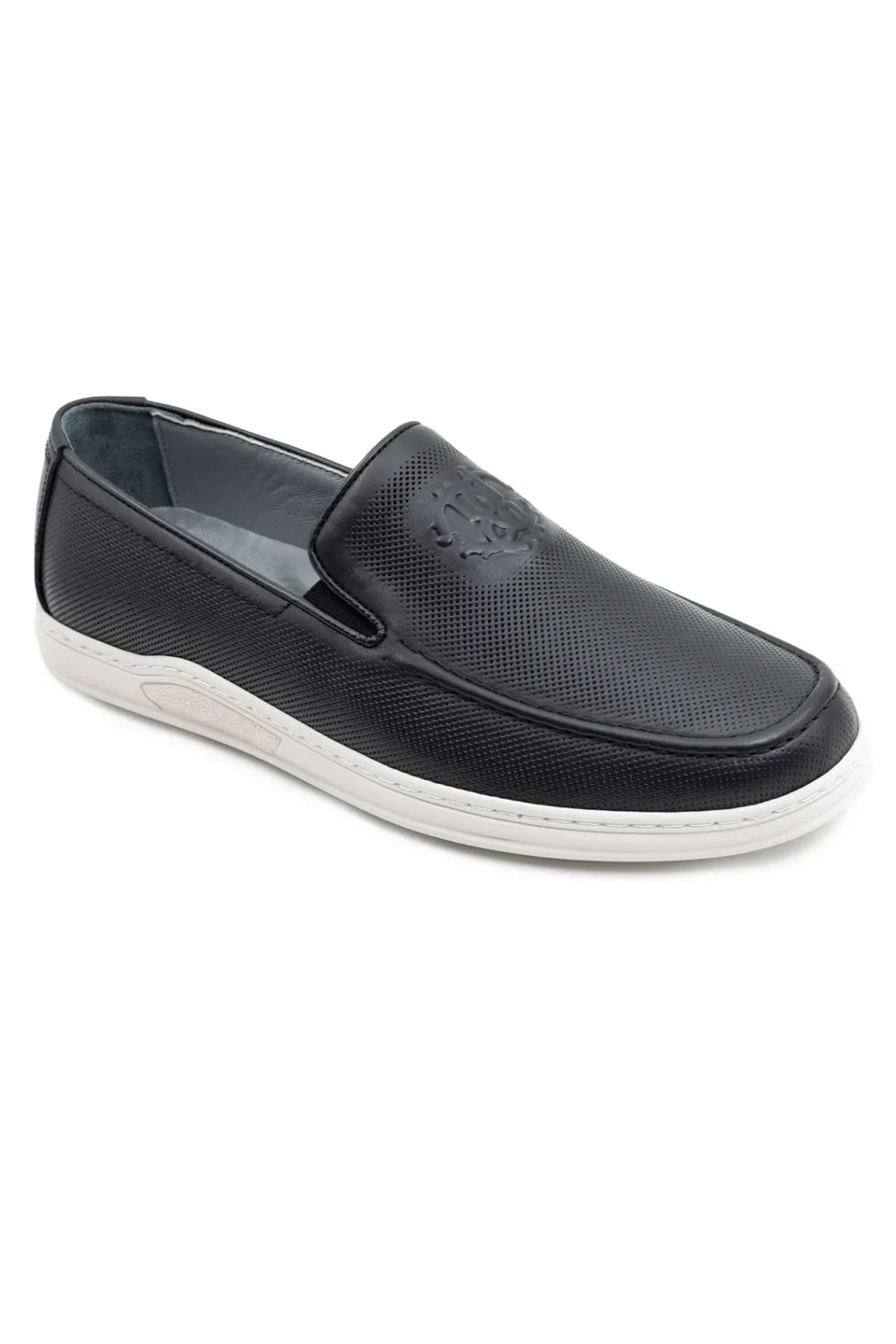 Levarno Hakiki Deri Hafif Taban Siyah Erkek Casual Loafer Ayakkabı LV45640 - görsel 1