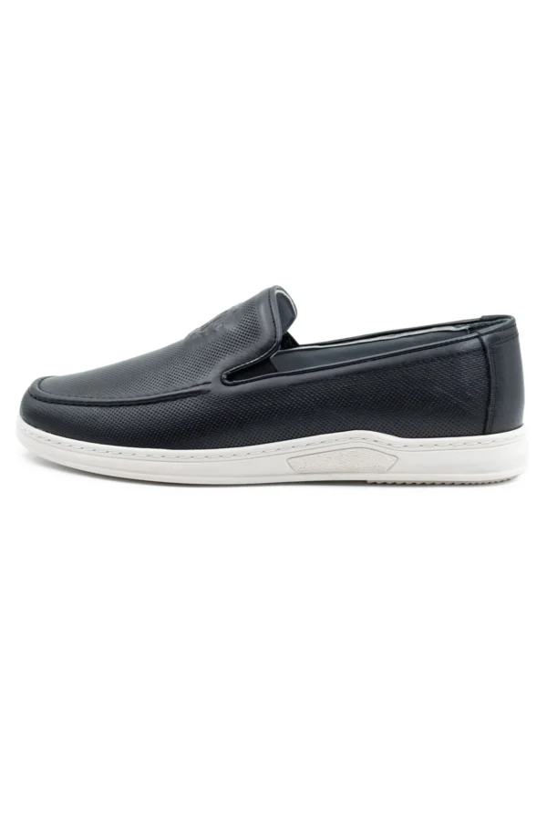 Levarno Hakiki Deri Hafif Taban Siyah Erkek Casual Loafer Ayakkabı LV45640 - görsel 3