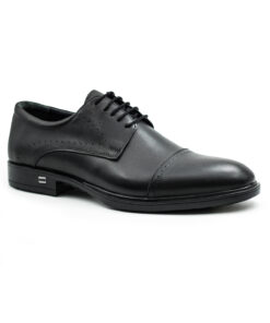 Levarno Milaneu Hakiki Deri Siyah Erkek Klasik Ayakkabı