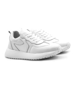 Alternative view of Levarno Perla Hakiki Deri Kadın Beyaz Casual Sneaker Ayakkabı