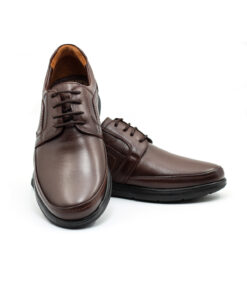 Alternative view of Levarno Veldor Hakiki Deri Kahverengi Comfort Ortopedik Erkek Günlük Ayakkabı – Baba Ayakkabısı